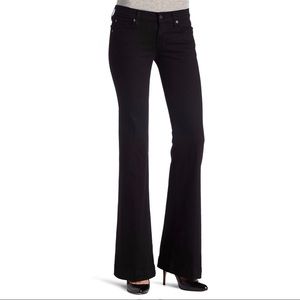 7 For All Mankind Slim Trouser Flare Jean, Black